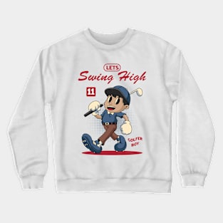 Cute Golfer Boy Crewneck Sweatshirt